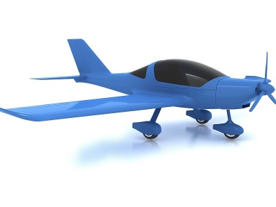 3d现代风格飞机模型
