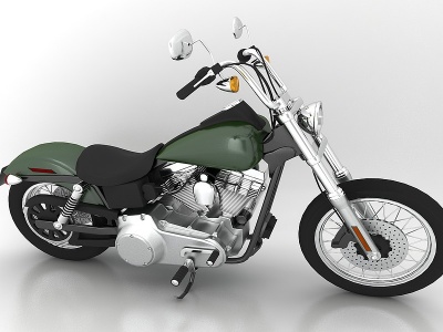 3d现代风格摩托车模型