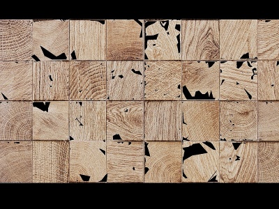 3d现代木头墙面模型