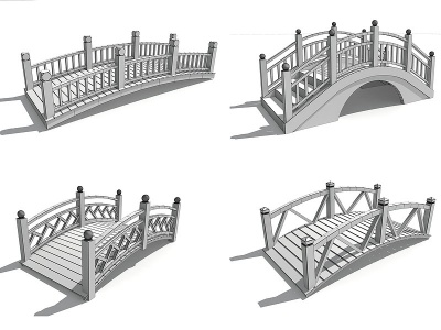 3d中式桥模型