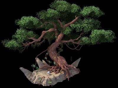 3d松树景观植物模型