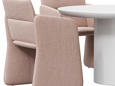 3d现代餐桌椅组模型