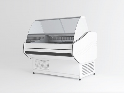 现代冰箱冰柜冰槽卧式冰柜模型3d模型