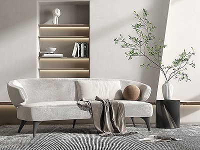 3dMinotti现代双人沙发模型