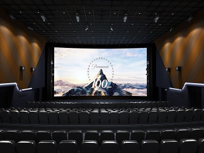 现代电影院放映厅模型3d模型
