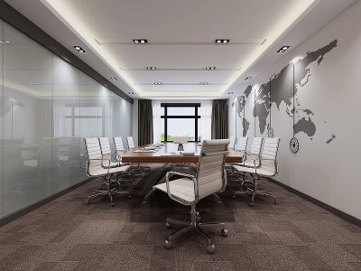 3d现代接待室会议室模型