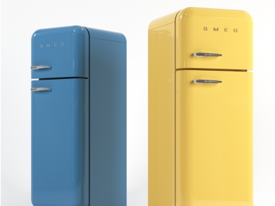 现代简约冰箱模型3d模型