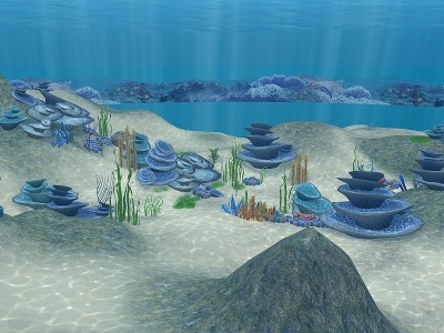 3d海底植物深海植物模型
