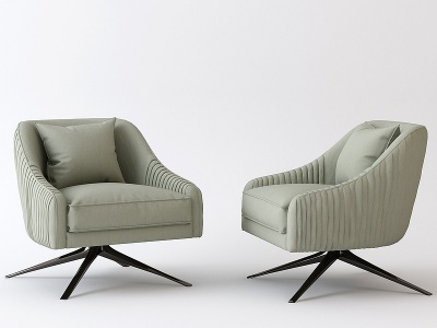3d现代简约单人沙发模型