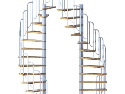 3d现代楼梯组合模型