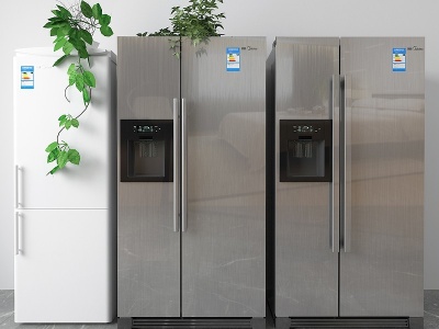 3d现代冰箱冰柜模型
