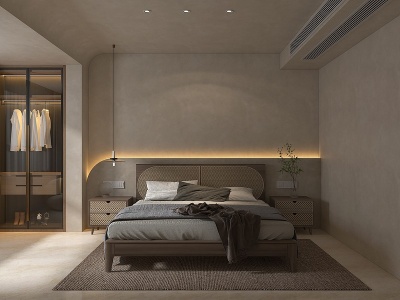 诧寂家居卧室模型3d模型