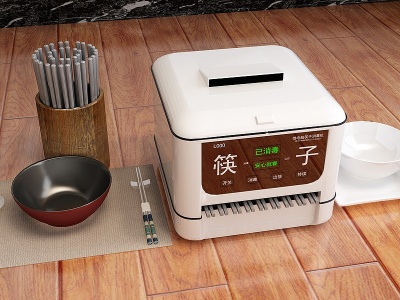 3d现代筷子消毒柜模型