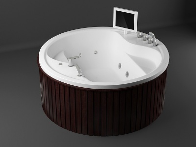 现代按摩浴缸模型