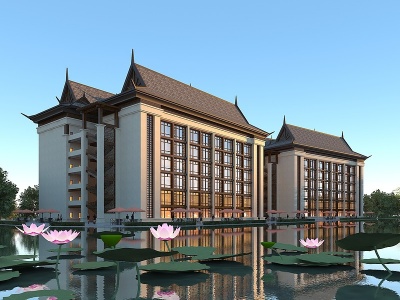 3d<font class='myIsRed'>东南亚</font>风格酒店模型
