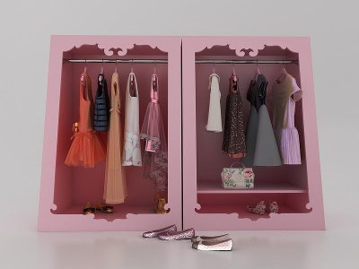 现代风格衣柜3d模型