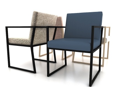 现代风格单椅3d模型