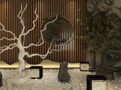 新中式景观小品设计模型3d模型