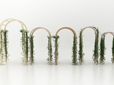 3d现代风格植物架模型