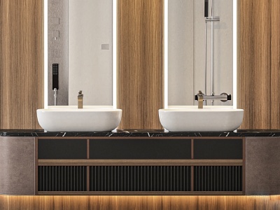 现代浴室柜模型3d模型