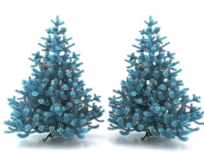 现代风格圣诞树模型