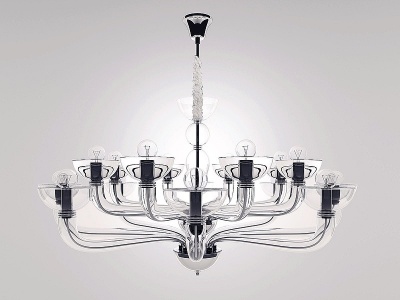 3d现代水晶吊灯模型