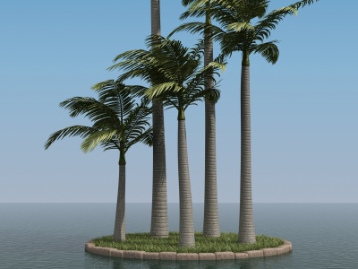 3d棕榈树<font class='myIsRed'>椰子</font>树模型