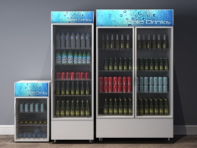 现代电器冰箱冰柜模型