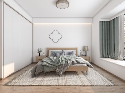 日式家居卧室模型3d模型