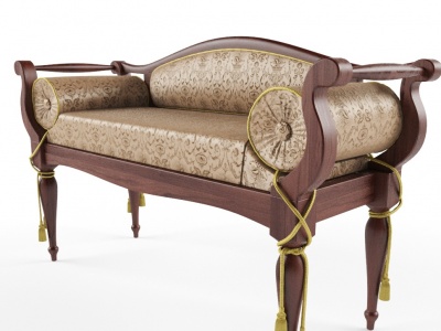 欧式沙发凳模型3d模型
