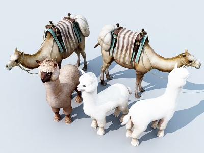骆驼模型3d模型