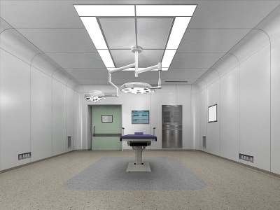 3d美容院医疗手术室手术台模型