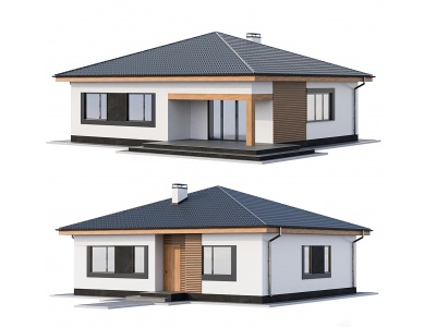 3d现代住宅模型