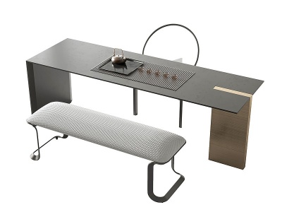 3d现代茶桌椅模型