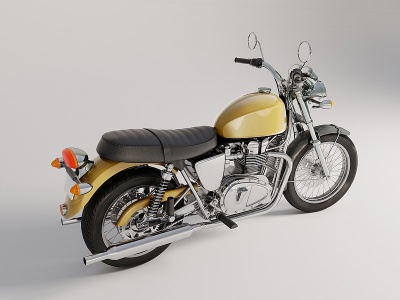 现代摩托车3d模型