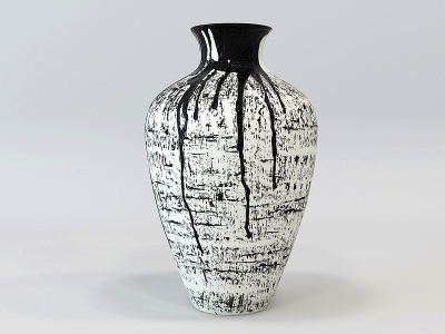 3d现代花瓶陶罐模型