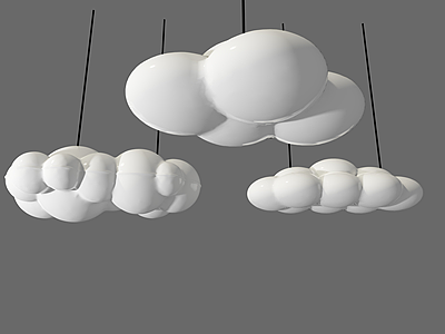 云灯模型3d模型