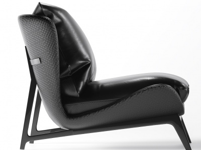 单人沙发单椅椅子皮质沙发模型3d模型
