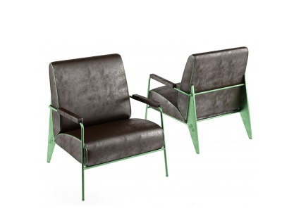 3d工业风沙发椅椅子休闲椅模型