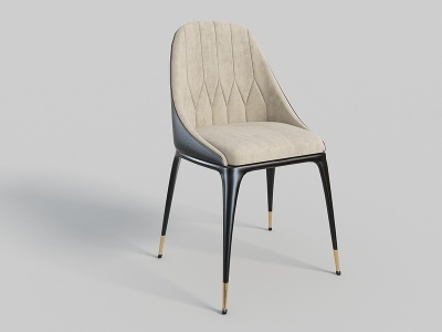 3d现代轻奢风格餐椅模型