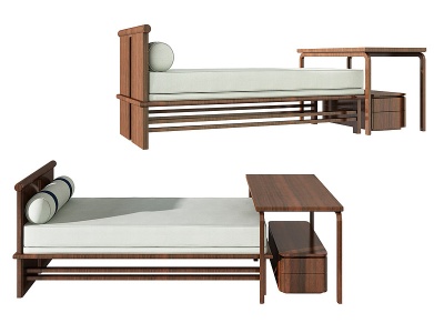 新中式沙发凳模型3d模型