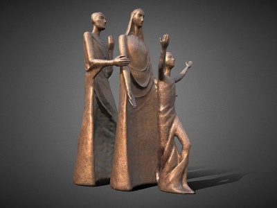 现代雕塑模型3d模型