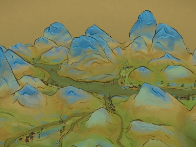 3d桂林山水模型