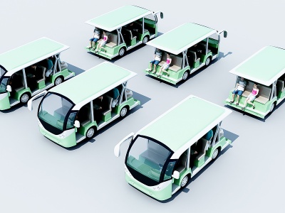 旅游观光车模型3d模型