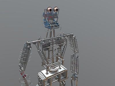 3d工业风机器人模型