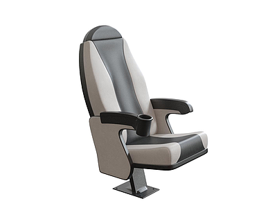 3d现代报告厅座椅或影院座椅模型