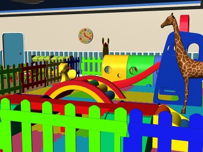 幼儿园模型3d模型