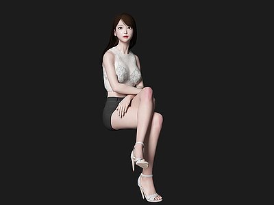 性感美女人物模型3d模型