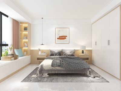 日式家居卧室模型3d模型