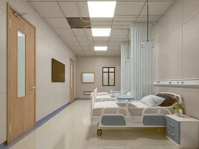 现代医院病房模型3d模型